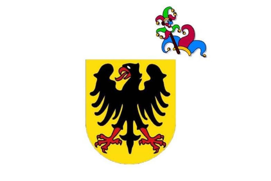 Stadtwappen mit Narrenkappe gross 1 e9978871